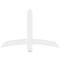 Ekena Millwork Bellingham Architectural Grade PVC Gable Bracket, 48"W x 32"H x 2"D x 4"F, 16/12 Pitch GBP048X32X0204BEL00 - alternate 3